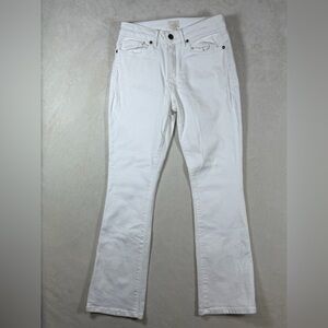 ANN MASHBURN Size 24 Beautiful Chic White Denim Made in USA Pants Jeans